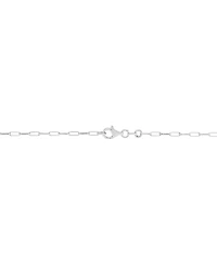 Heart Padlock Paperclip Link 18" Pendant Necklace in 18k Gold-Plated Sterling Silver (Also in Sterling Silver)