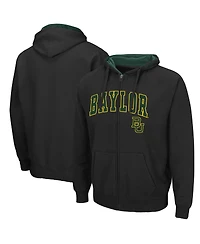 Men's Black Baylor Bears Arch Logo 3.0 Full-Zip Hoodie
