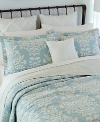 Closeout! Laura Ashley Rowland Cotton Reversible 3 Piece Quilt Set, Full/Queen