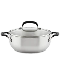 KitchenAid Stainless Steel 4 Quart Induction Casserole with Lid