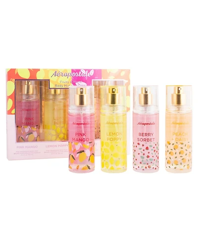 Aeropostale Fruity and Floral Body Mist Coffret, 4 Piece