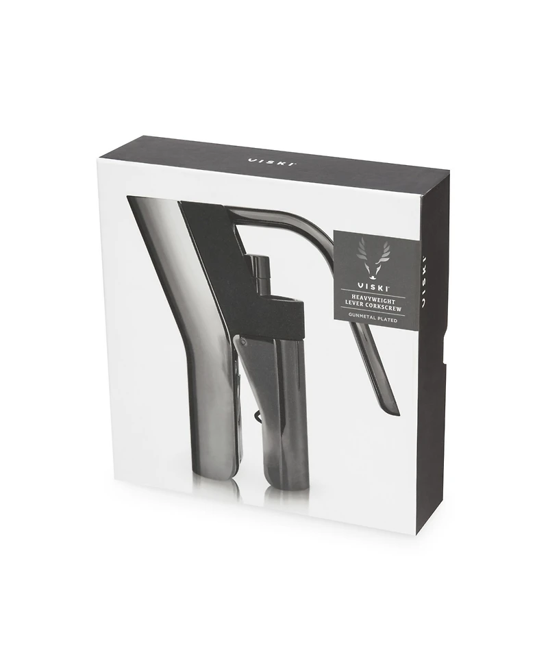 Viski Gunmetal Heavyweight Lever Corkscrew