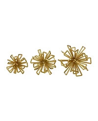 Metal Glam Geometric Sculpture, Set of 3