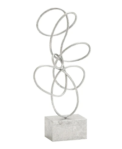 Metal Contemporary Abstract Sculpture, 22" x 10"