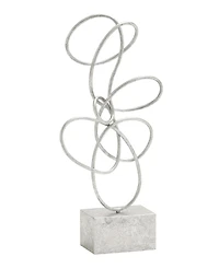 Metal Contemporary Abstract Sculpture, 22" x 10"