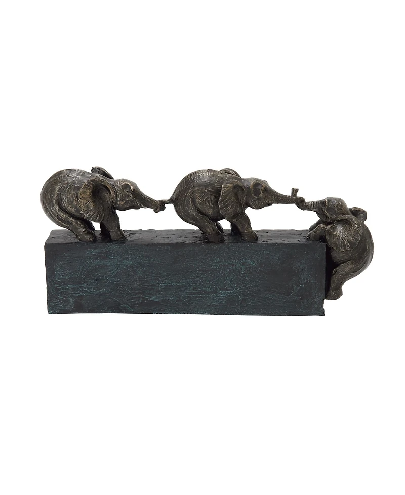 Eclectic Elephant Sculpture, 8" x 17"