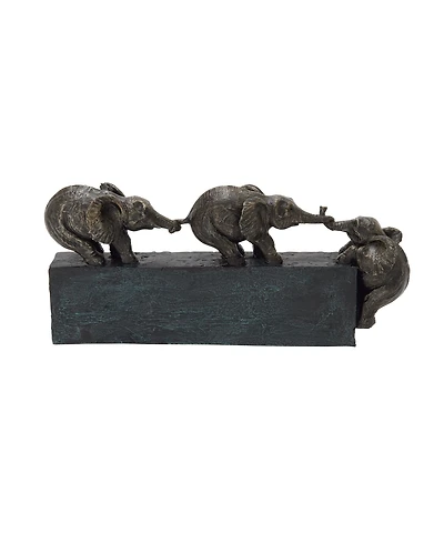 Eclectic Elephant Sculpture, 8" x 17"