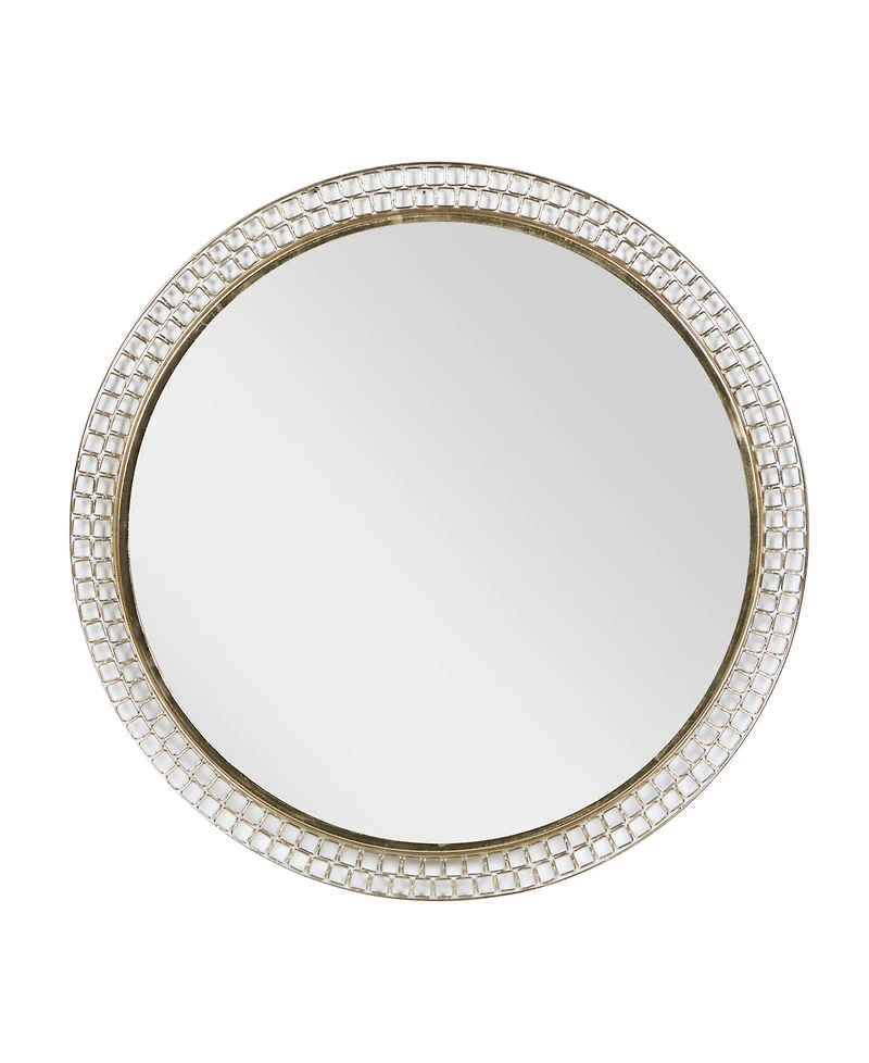 Metal Contemporary Wall Mirror, 37" x 37"
