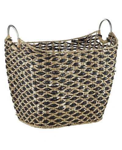 Sea Grass Bohemian Storage Basket, 18" x 21"
