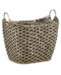 Sea Grass Bohemian Storage Basket, 18" x 21"
