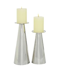 Stainless Steel Glam Candle Holder, Set of 2