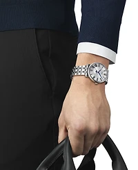 Tissot Men's Carson Premium Gent Moonphase Stainless Steel Bracelet Watch 40mm