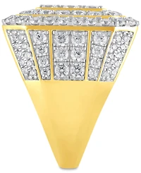Men's Diamond Cluster Ring (5 ct. t.w.) 10k Yellow, White or Rose Gold