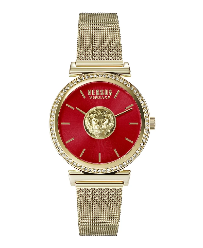 Versus by Versace Women's Brick Lane Gold-tone Stainless Steel Bracelet Watch 34mm