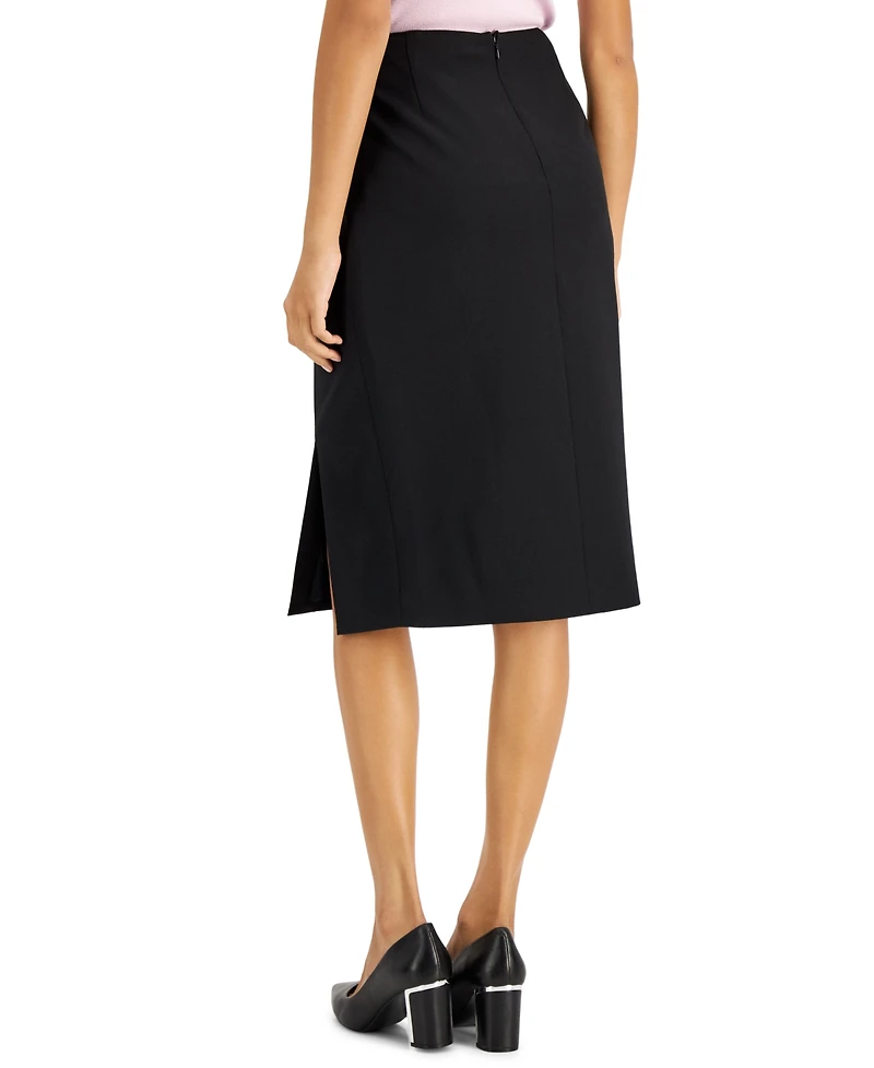 Tahari Asl Women's Front-Slit Back-Zip Pencil Skirt