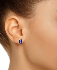Ruby (1-3/8 ct. t.w.) & Diamond Accent Stud Earrings in 14k Gold (Also in Emerald, Tanzanite, & Sapphire)