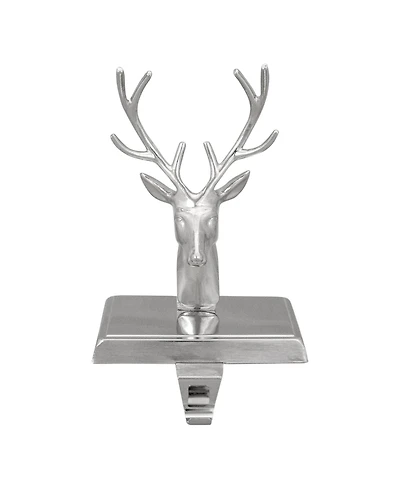 8" Shiny Deer Head Christmas Stocking Holder