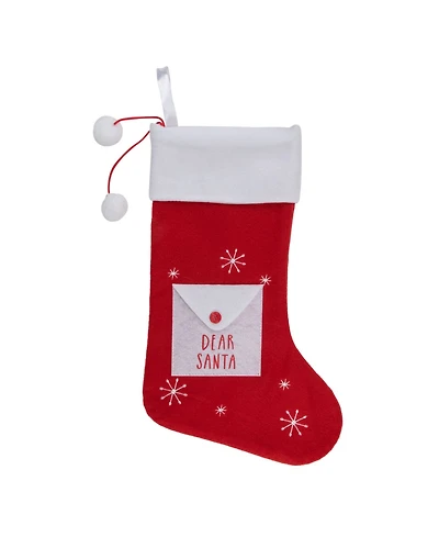 19" Dear Santa Envelope Christmas Stocking