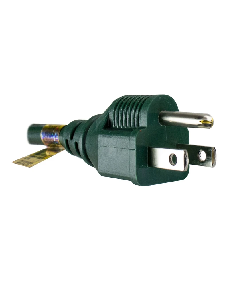 12' 3-Prong Outdoor Commercial Extension Power Cord with Outlet Block