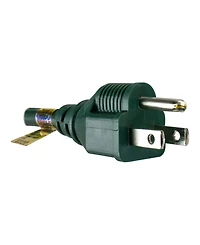 12' 3-Prong Outdoor Commercial Extension Power Cord with Outlet Block