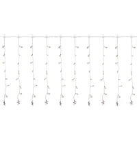 120 Count Led Warm Curtain Christmas Lights with 7.5' Wire