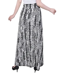 Ny Collection Petite Ring Faux Belt A Line Maxi Skirt
