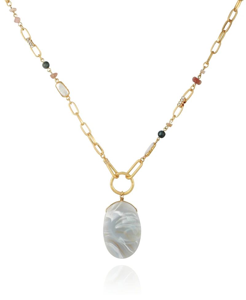 T Tahari Women's One Strand Pendent Necklace
