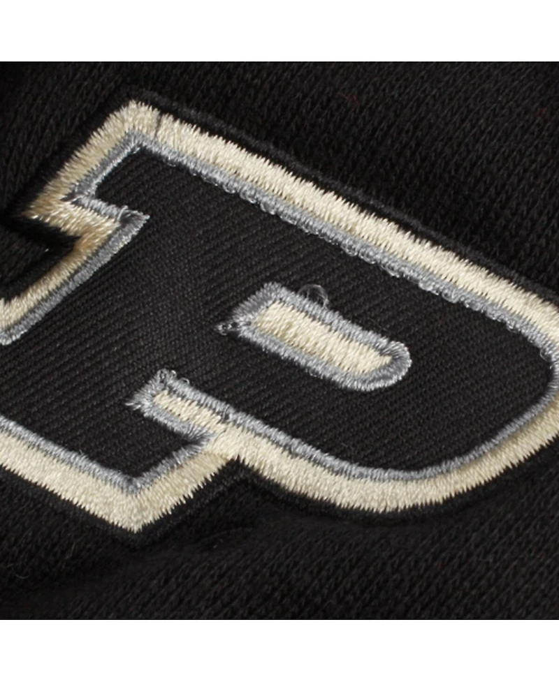 Women's Stadium Athletic Black Purdue Boilermakers Arched Name Full-Zip Hoodie