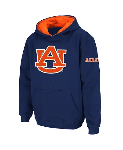 Big Boys Navy Auburn Tigers Logo Pullover Hoodie