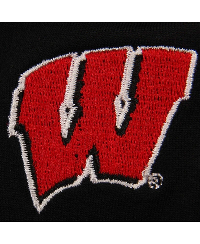 Women's Black Wisconsin Badgers Fleece Leggings