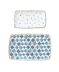 Lenox Blue Bay 2 Pc. Porcelain Nesting Platter Set