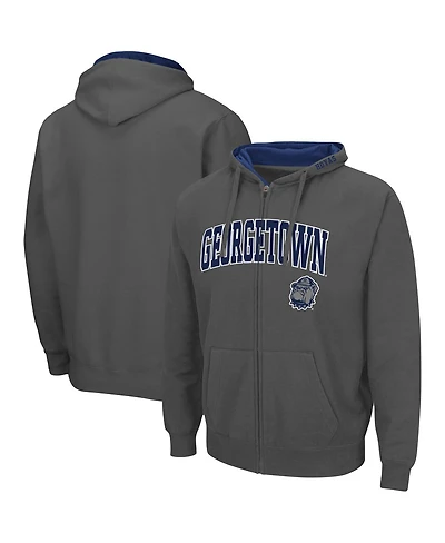 Colosseum Men's Georgetown Hoyas Arch and Logo 3.0 Full-Zip Hoodie