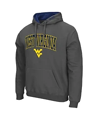 Men's Colosseum West Virginia Mountaineers Arch and Logo 3.0 Pullover Hoodie