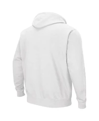 Men's Colosseum White Rutgers Scarlet Knights Arch and Logo 3.0 Pullover Hoodie