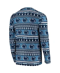 Men's Concepts Sport Navy Penn State Nittany Lions Ugly Sweater Knit Long Sleeve Top and Pant Set