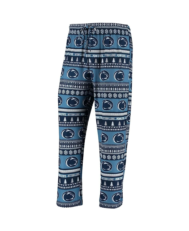 Men's Concepts Sport Navy Penn State Nittany Lions Ugly Sweater Knit Long Sleeve Top and Pant Set