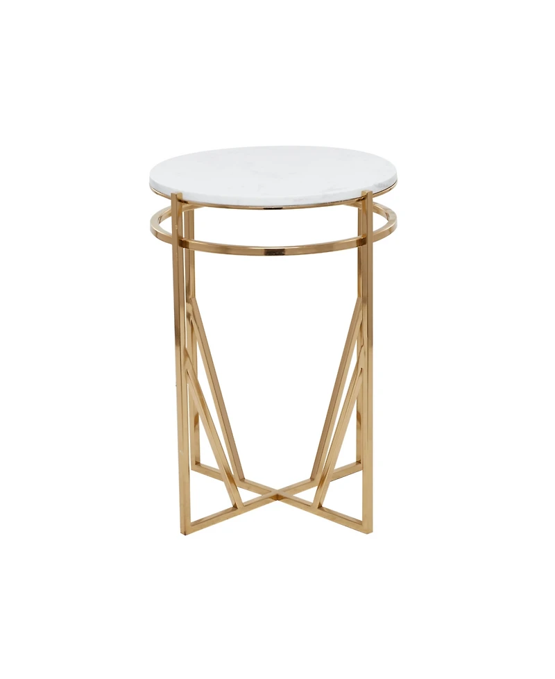 Iron Contemporary Accent Table