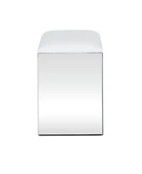 Medium-Density Fibreboard Wood Glam Stool