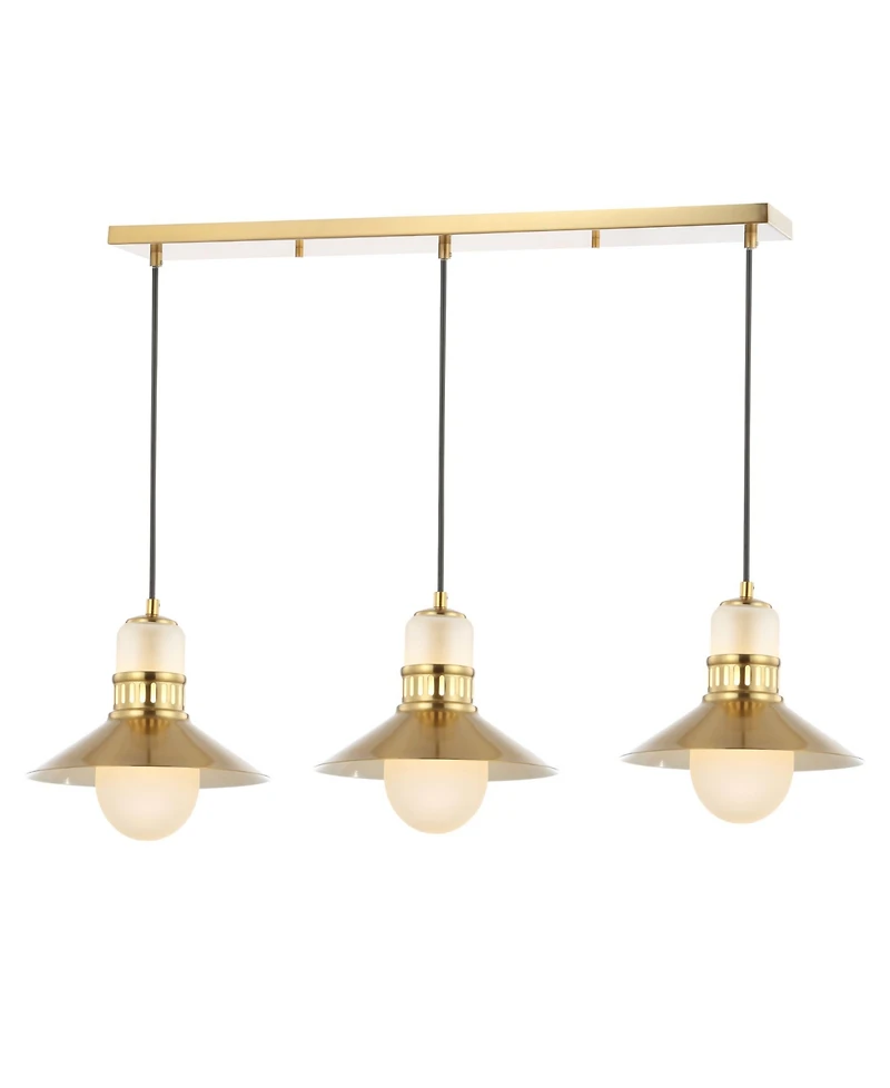 Colin 3-Light Adjustable Retro Hurricane Triple Linear Led Pendant