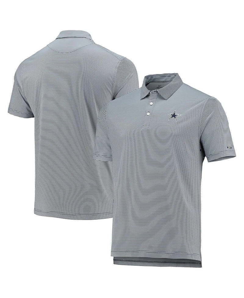 Men's Nike Golf Navy Dallas Cowboys Player Control Stripe Performance Polo Shirt