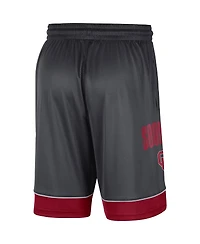 Men's Charcoal, Crimson Oklahoma Sooners Fast Break Performance Shorts