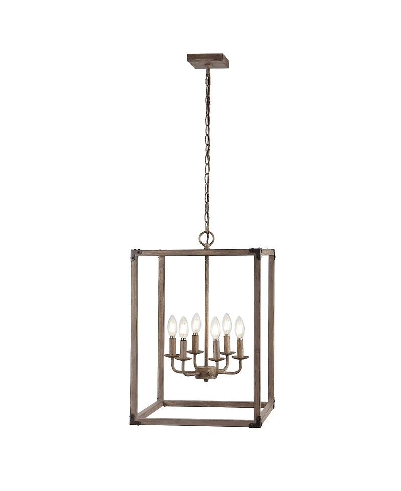 Jonathan Y Magnolia -Light Adjustable Rustic Farmhouse Led Pendant