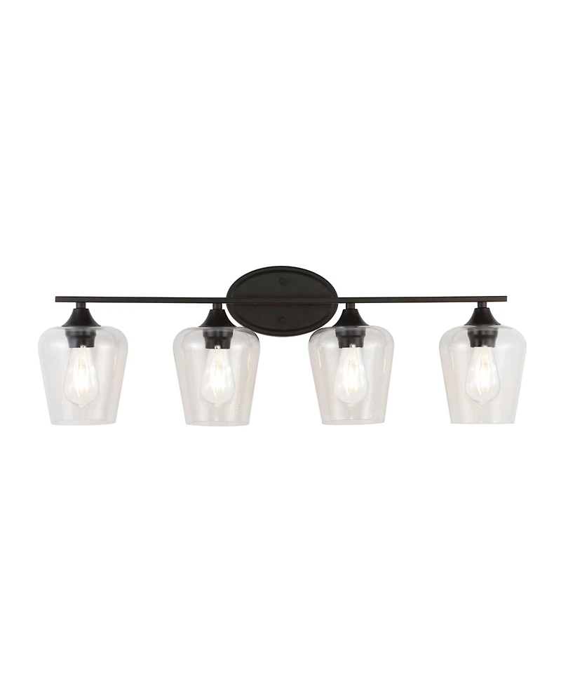 Jonathan Y Jayne 4-Light Cottage Rustic Led Vanity Light