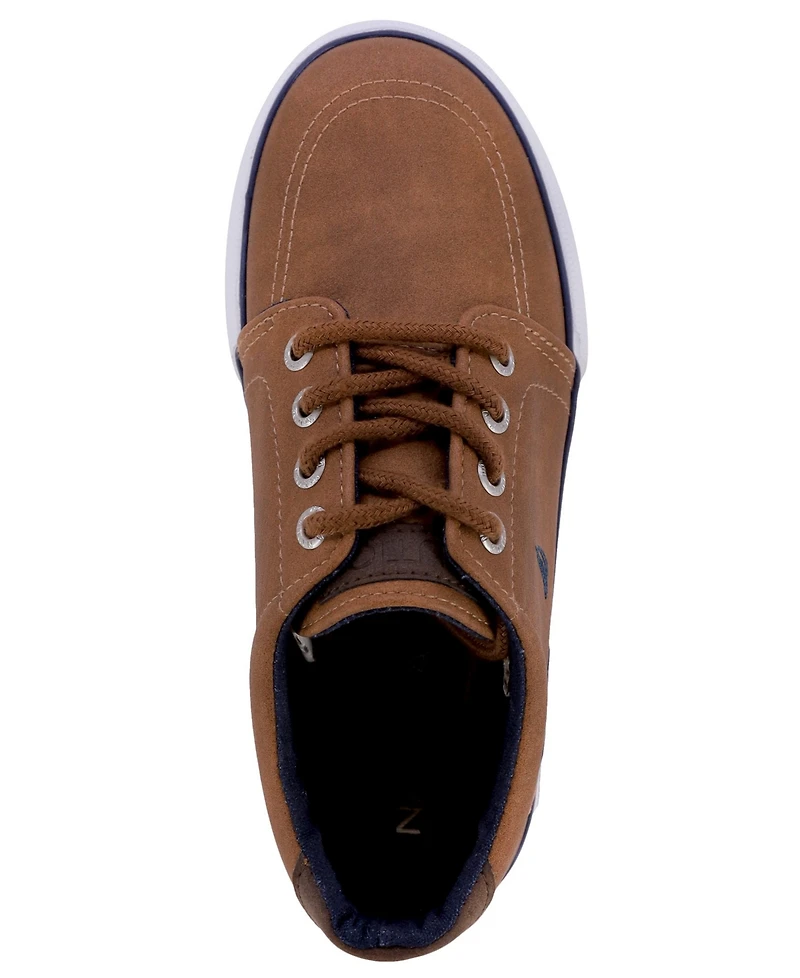 Nautica Little and Big Boys Lace Up Vulcanized Sneaker