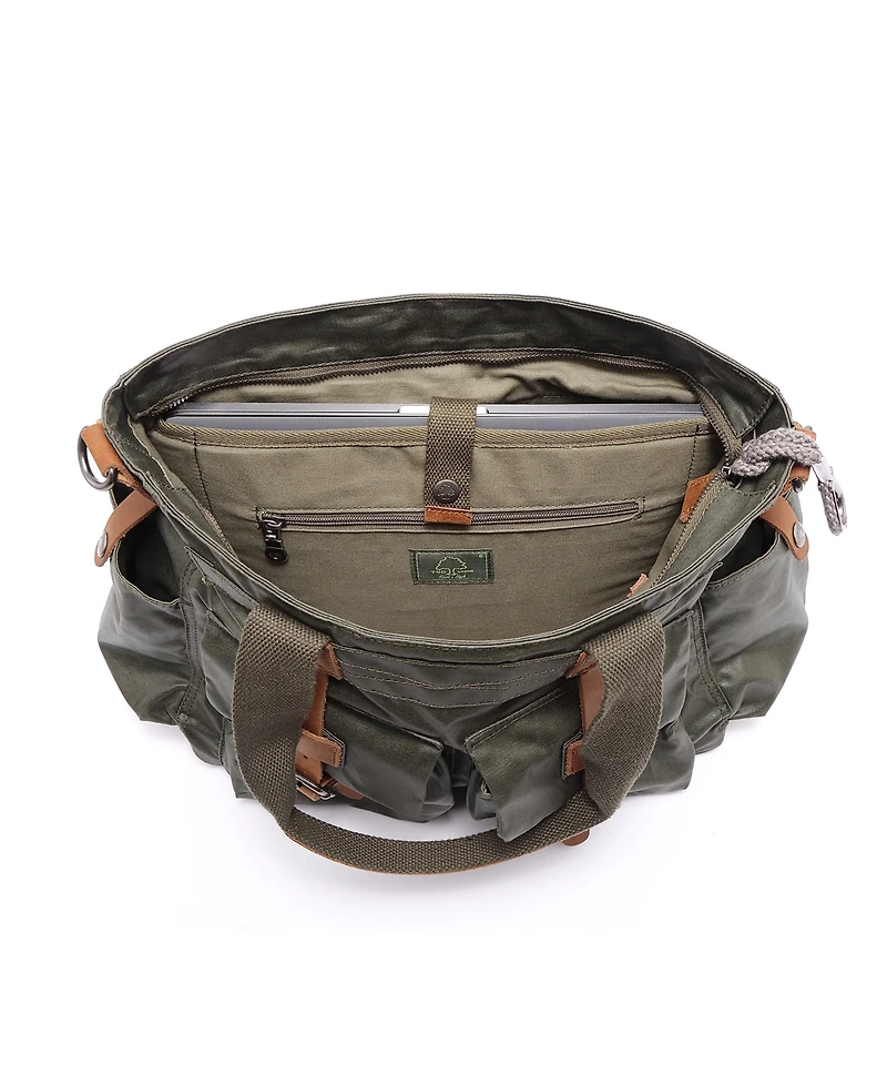 Tsd Brand Urban Light Coated Canvas Tote Bag