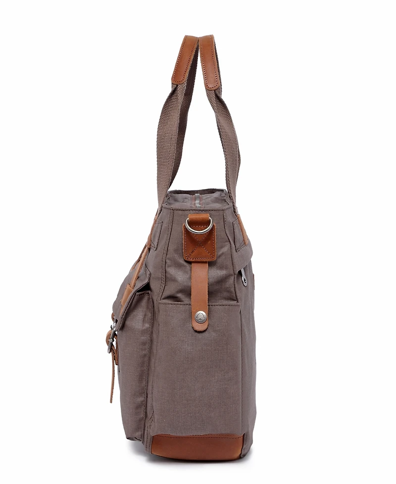 Tsd Brand Urban Light Coated Canvas Tote Bag