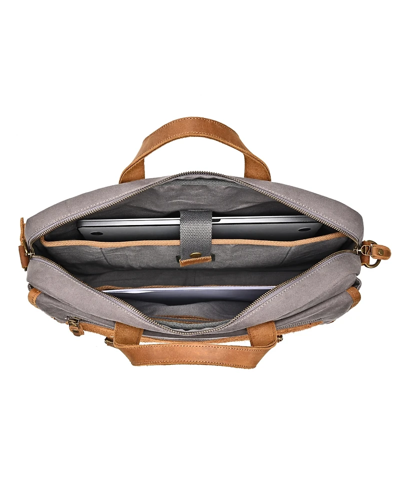 Tsd Brand Valley Oak Canvas Brief Bag