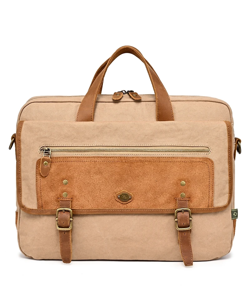 Tsd Brand Valley Oak Canvas Brief Bag