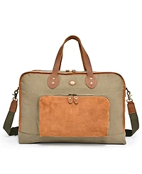 Tsd Brand Valley Oak Canvas Weekender Bag