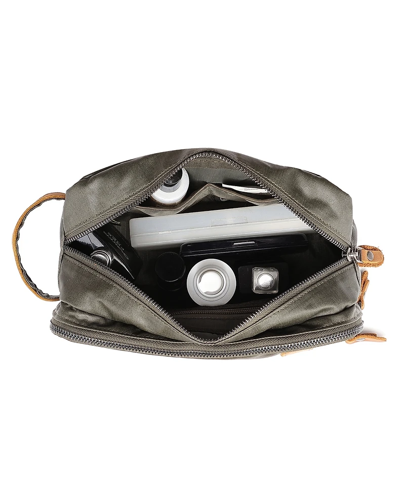 Tsd Brand Urban Light Coated Canvas Toiletry Bag